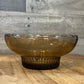 Vintage EO Brody Co M2000 Brown Smoked Glass Scallop Rim Bowl