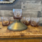 4 Libbey Glass Company Imperial Plum rocks glasses