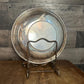 Vintage Art S Co Round Silverplated Shallow Bowl with Braided Accent Rim