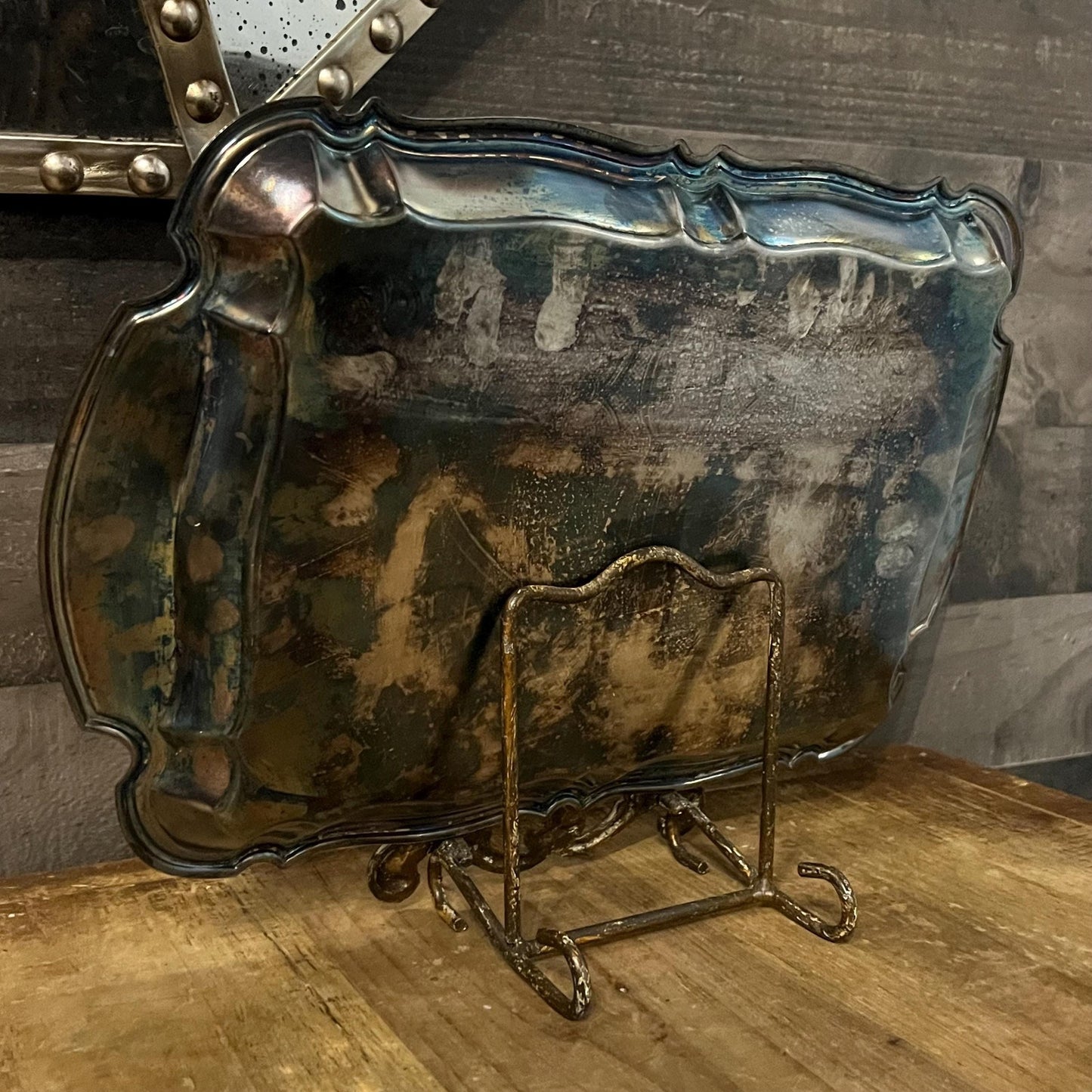 Oneida Silverplated Chippendale Serving Tray