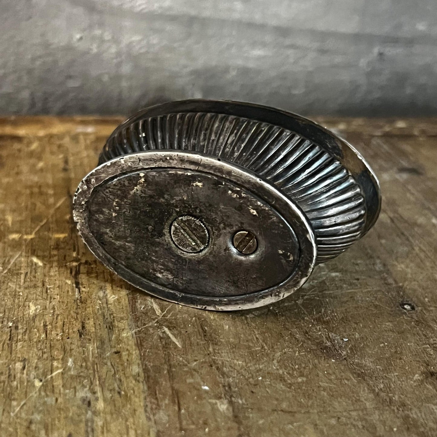 Vintage Silverplated Ronson Queen Anne Table Lighter