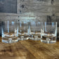 Glass Blown Old Fashioned Bubble Base Heavy Rocks Glasses - Set of 4