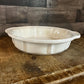 Vintage Creamy White Handled Pie Pan