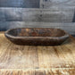 Rustic Hand Carved Wooden Dough Bowl