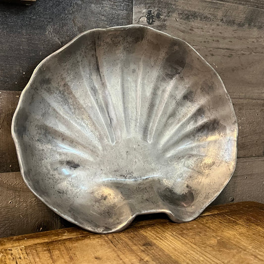 Wilton Armetale Pewter Clam Shell Serving Bowl Dish