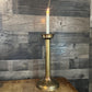 Tall Vintage Solid Brass Candle Holder - Pillar Candle Holder - Candlestick Holder