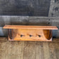 Vintage Wooden 3 Peg Wall Hanging Shelf