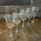 Vintage Lenox Crystal Castle Garden Wine Glasses - Set of 5