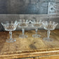 Mikasa Crystal Wimbledon Champagne Glasses - Cocktail Coupes - Tall Sherbet Glasses - Set of 4