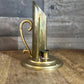 Vintage Brass Handled Candlestick Holder