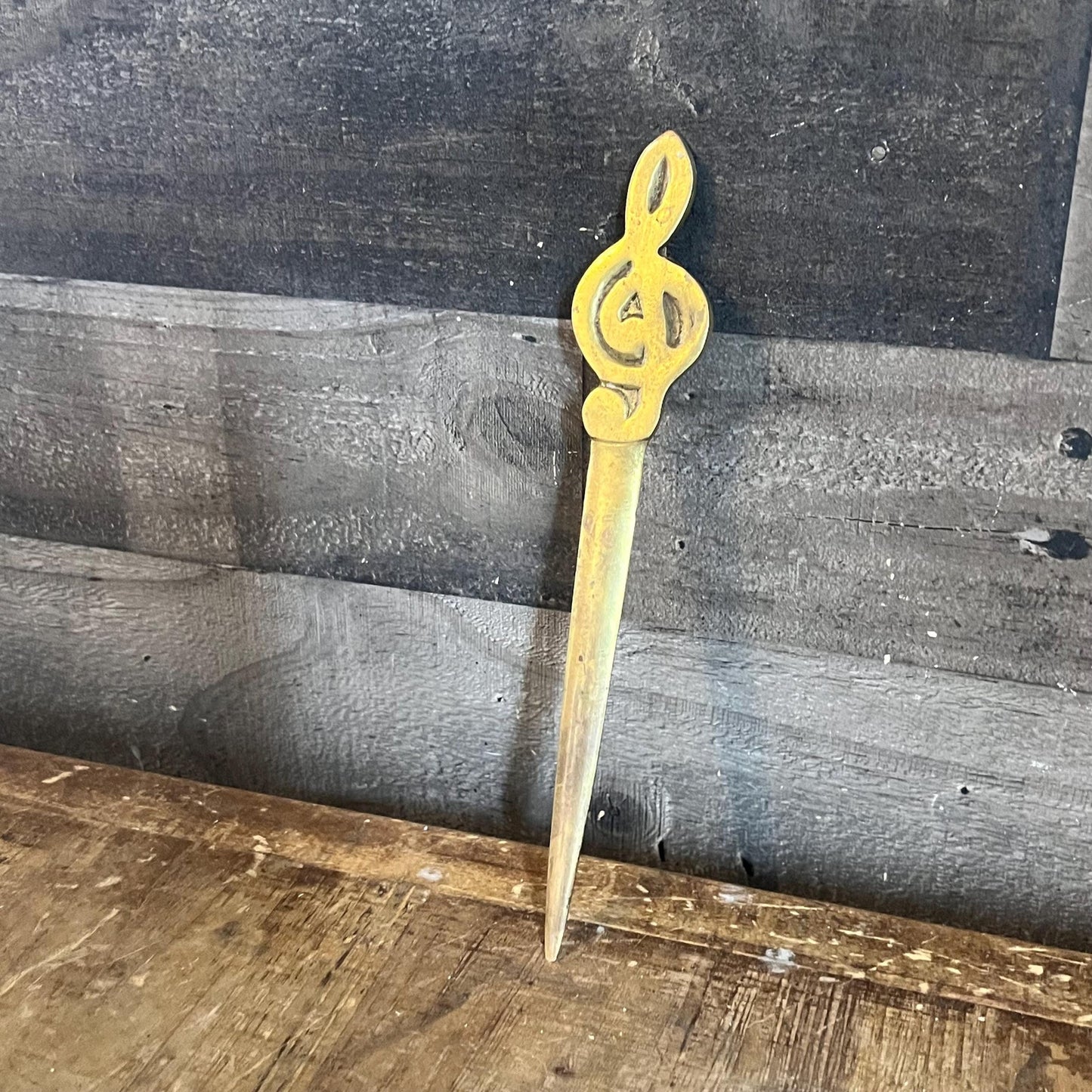 Brass Treble Clef Musical Note Letter Opener