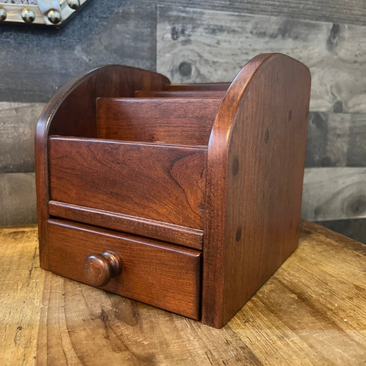 Wooden Desk Slotted Drawer Organizer