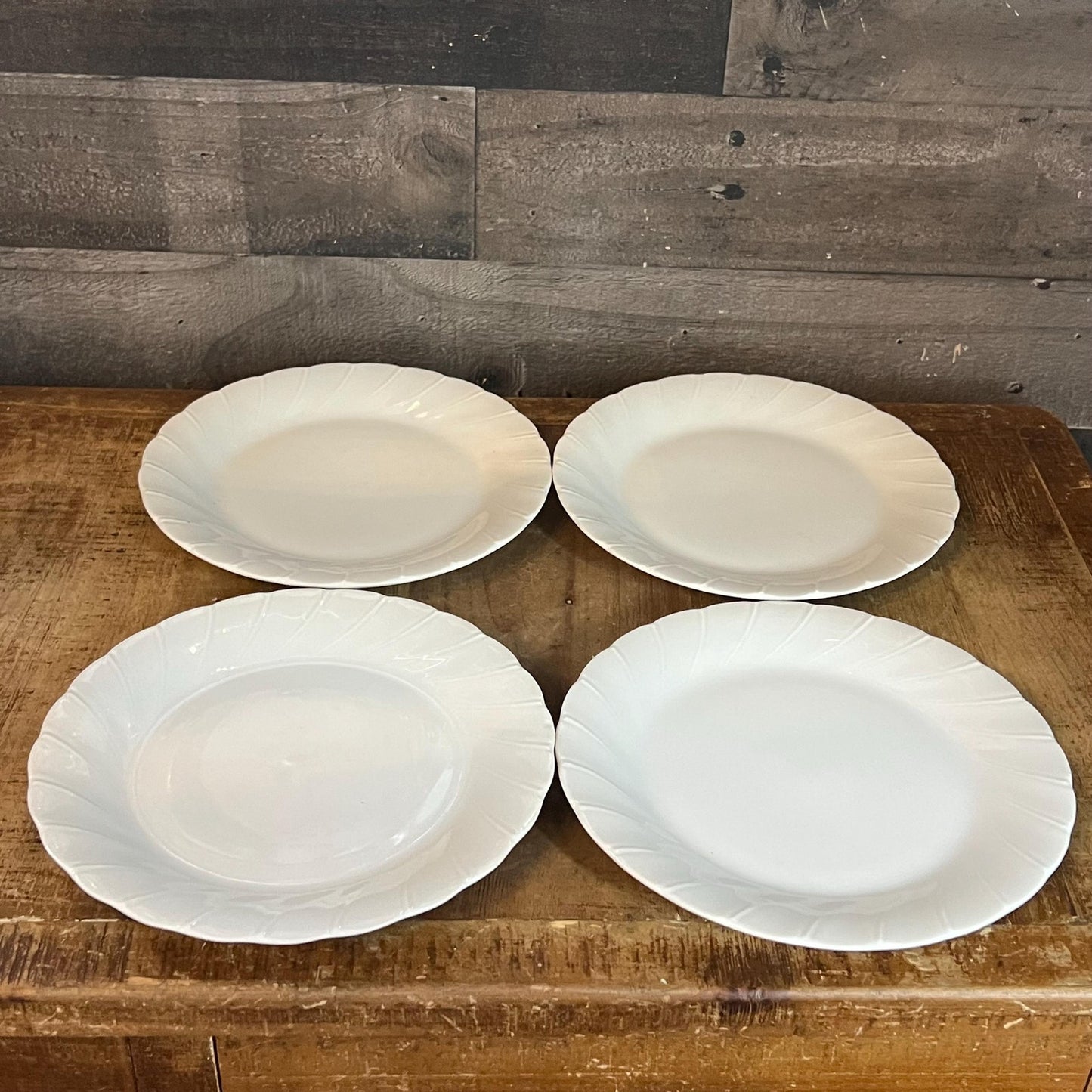 Sheffield Bone White China Small Plates - Set of 4