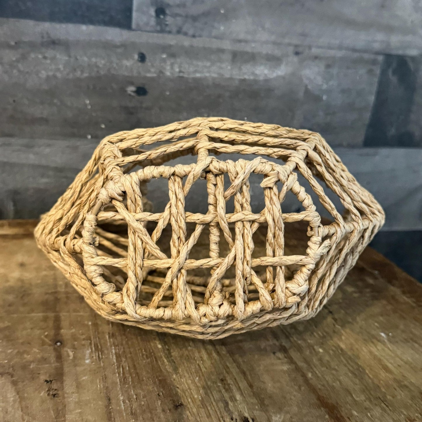 Woven Wicker Wrapped Chicken Basket