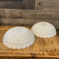 Vintage Anchor Hocking Milk Glass Bubble Bowls - Pair