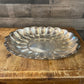 Vintage Reed & Barton Silverplated Oval Scallop Rim Tray - 110 Holiday Serving Tray - Table Centerpiece