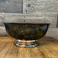 Vintage Sheridan Taunton Silversmiths EP Brass Silverplated Pedestal Bowl