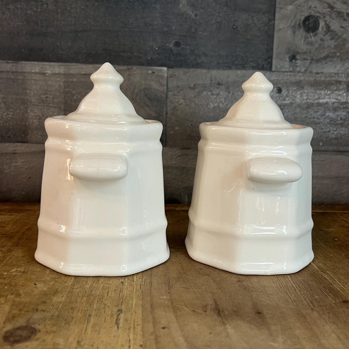 Vintage Pair of Pfaltzgraff Heritage Sugar Bowl With Lid - Small Lidded Jars
