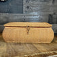 Vintage Republic of China Handled Woven Lidded Rectangular Trinket Box
