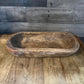 Rustic Hand Carved Wooden Dough Bowl