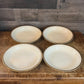 Bohemia Royal Ivory Greek Gold Key Rim Soup Coupe Bowls - Set of 4