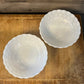 Vintage Anchor Hocking Milk Glass Bubble Bowls - Pair