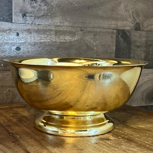 Vintage Baldwin Brass Pedestal Compote Bowl