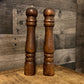 Vintage Tall Wooden Pepper Grinder and Salt Shaker