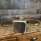 Vintage Brass and Crystal / Lucite Scale of Justice Balance with Marble Base