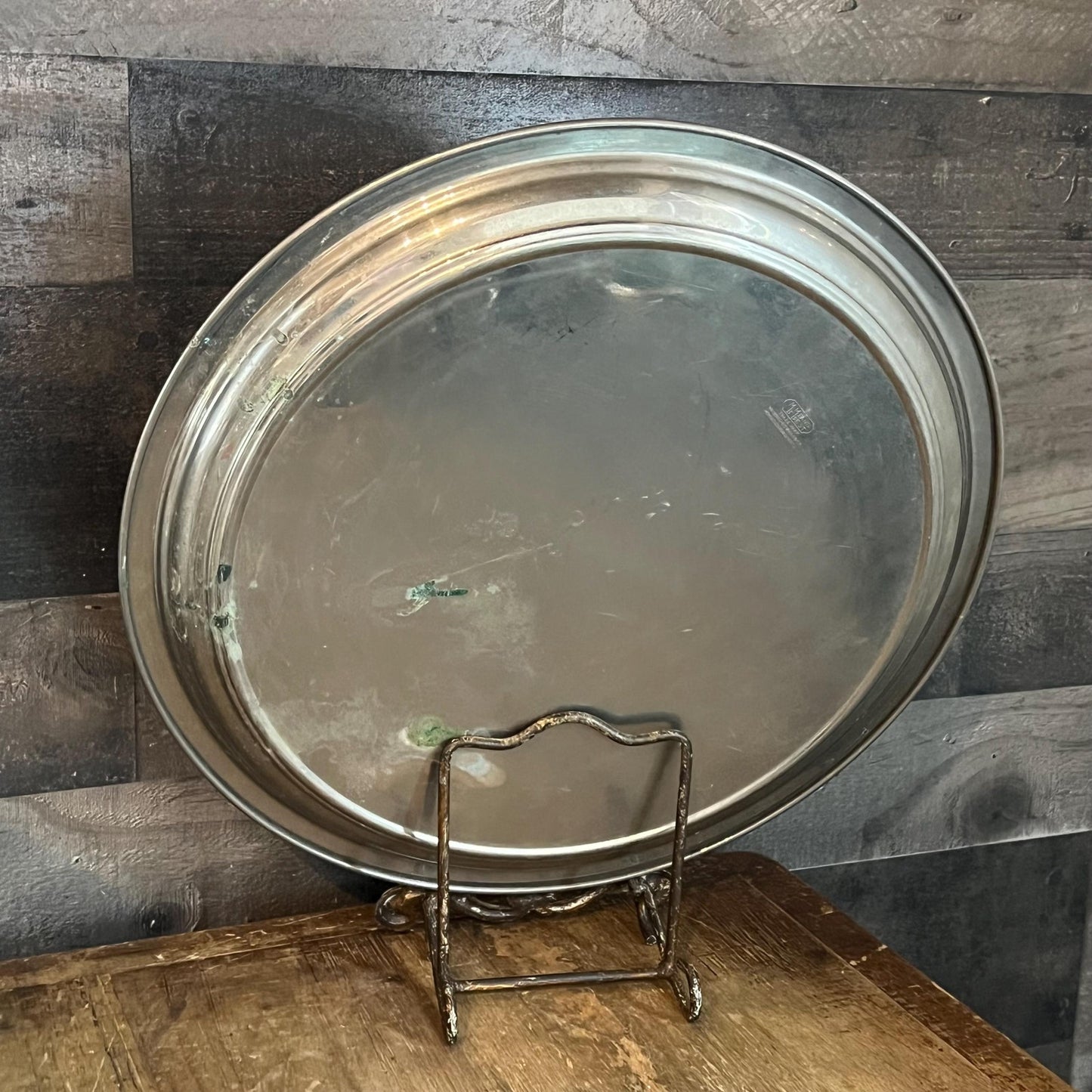 Vintage Manning Bowman & Co Means Best Round Serving Tray