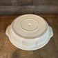 Vintage Creamy White Handled Pie Pan