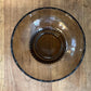 Vintage EO Brody Co M2000 Brown Smoked Glass Scallop Rim Bowl