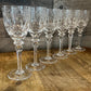 Vintage Rogaska Crystal Gallia Pattern Wine Glasses - Set of 6