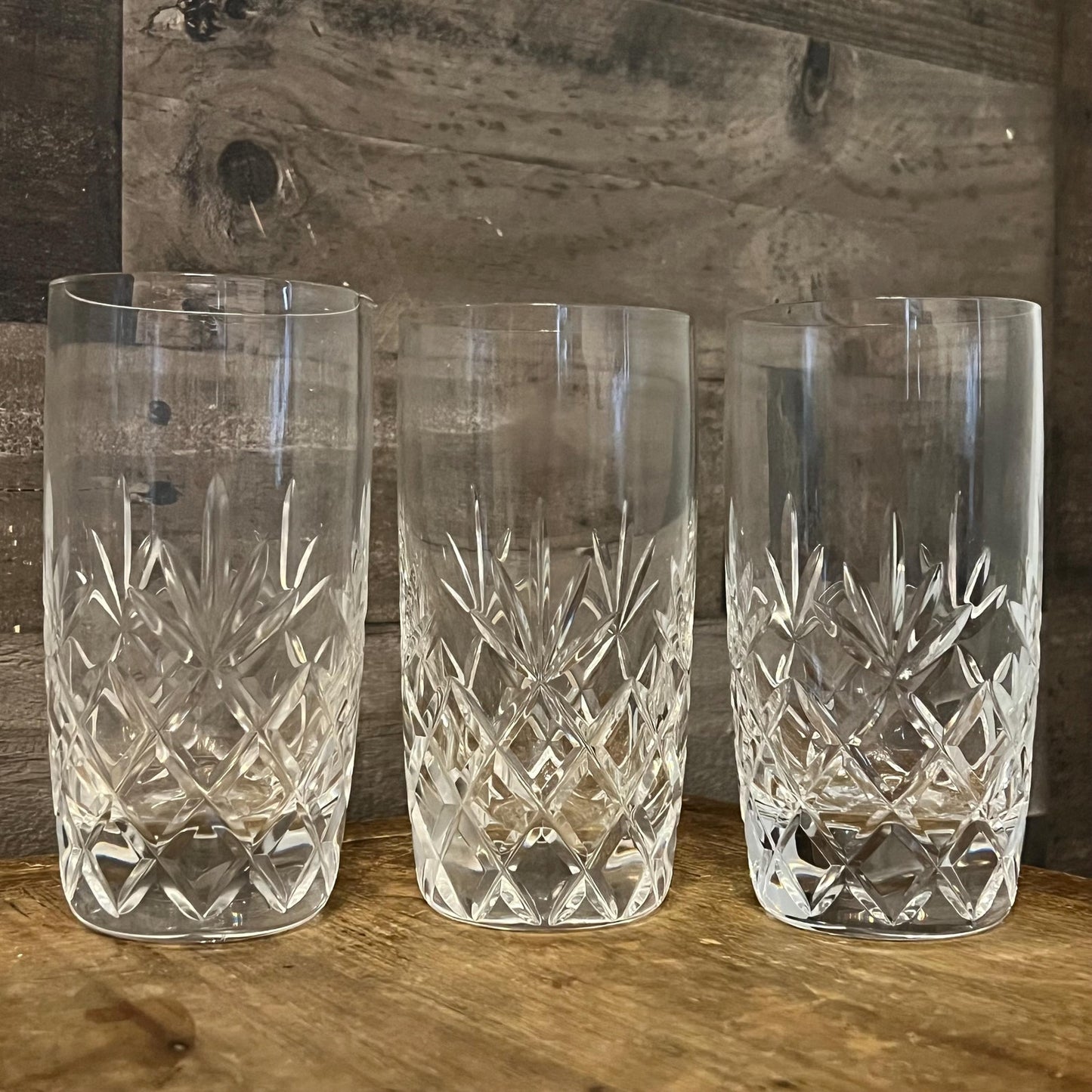 Lenox Charleston Highball Crystal Glasses - Set of 3