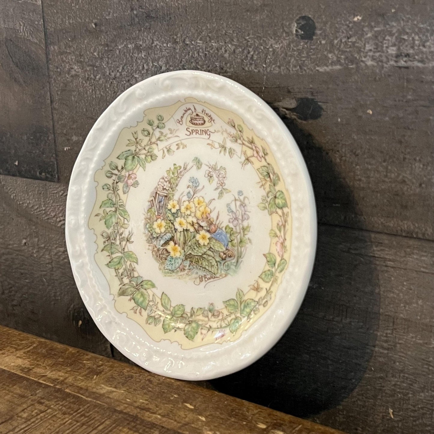 Vintage Royal Daulton Brambly Hedge Floral Spring Small Plate