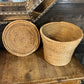 Vintage Woven Seagrass Lidded Basket