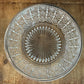 Large Crystal Bowl with Silverplated Rim
