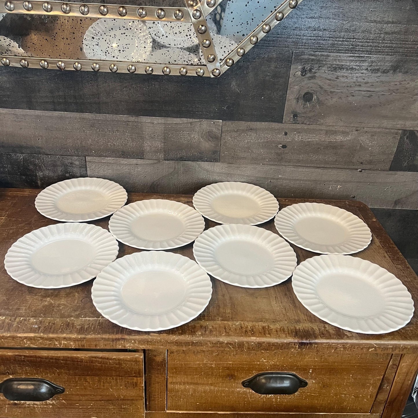 J & G Meakin Classic White Small Plates - Pie Plates - Dessert Plates - Set of 8