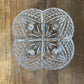 Crystal Scroll Footed Candy Dish - Trinket Dish - Key Dish - Soap Dish - Ring Dish