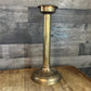 Tall Vintage Solid Brass Candle Holder - Pillar Candle Holder - Candlestick Holder