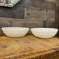 Vintage Anchor Hocking Milk Glass Bubble Bowls - Pair