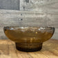 Vintage EO Brody Co M2000 Brown Smoked Glass Scallop Rim Bowl