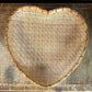 Vintage Heart Shaped Woven Wicker Strainer Basket