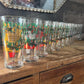 Vintage Twelve Days of Christmas Tall Glasses - Set of 12 Glasses
