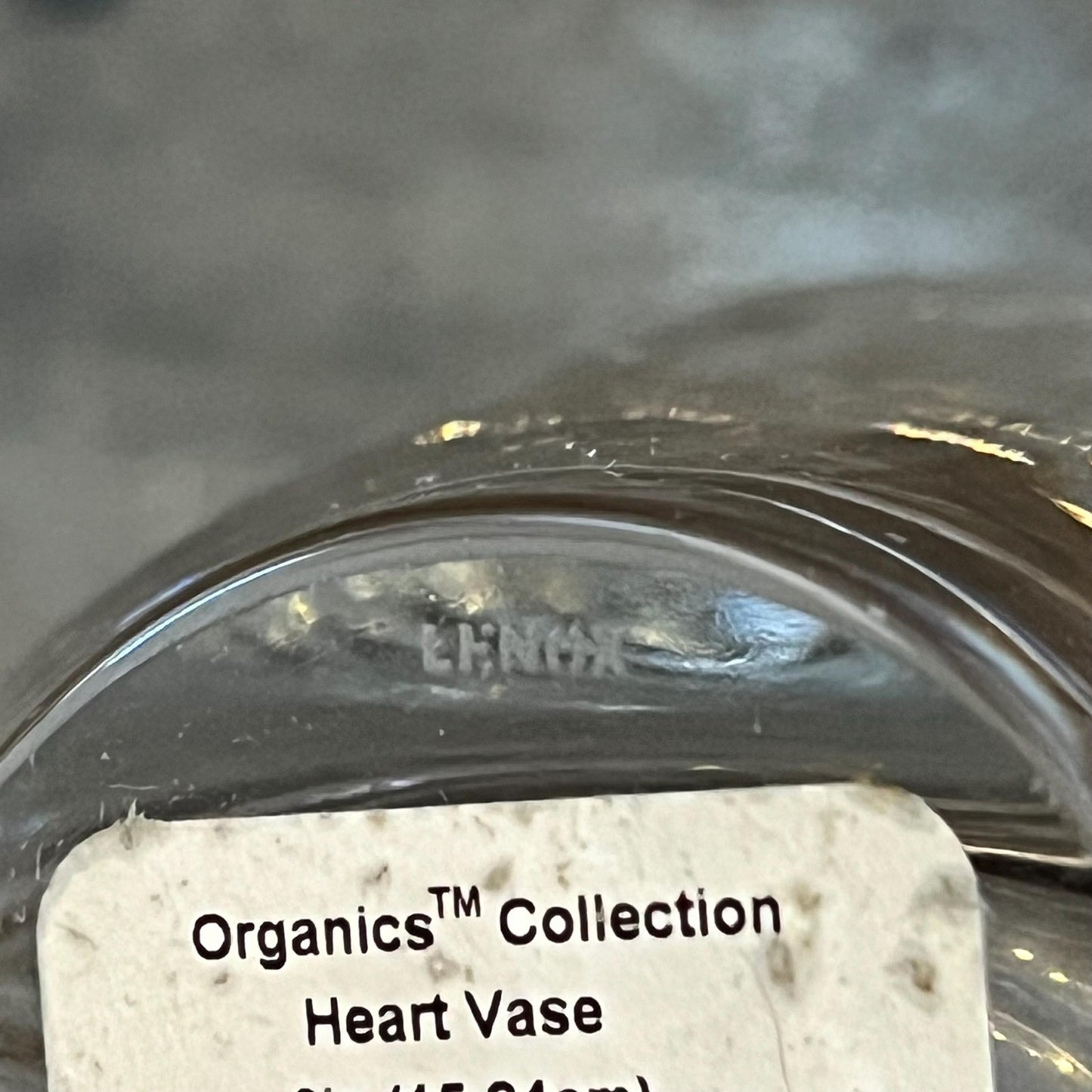 Lenox Crystal Organics Collection Heart Vase