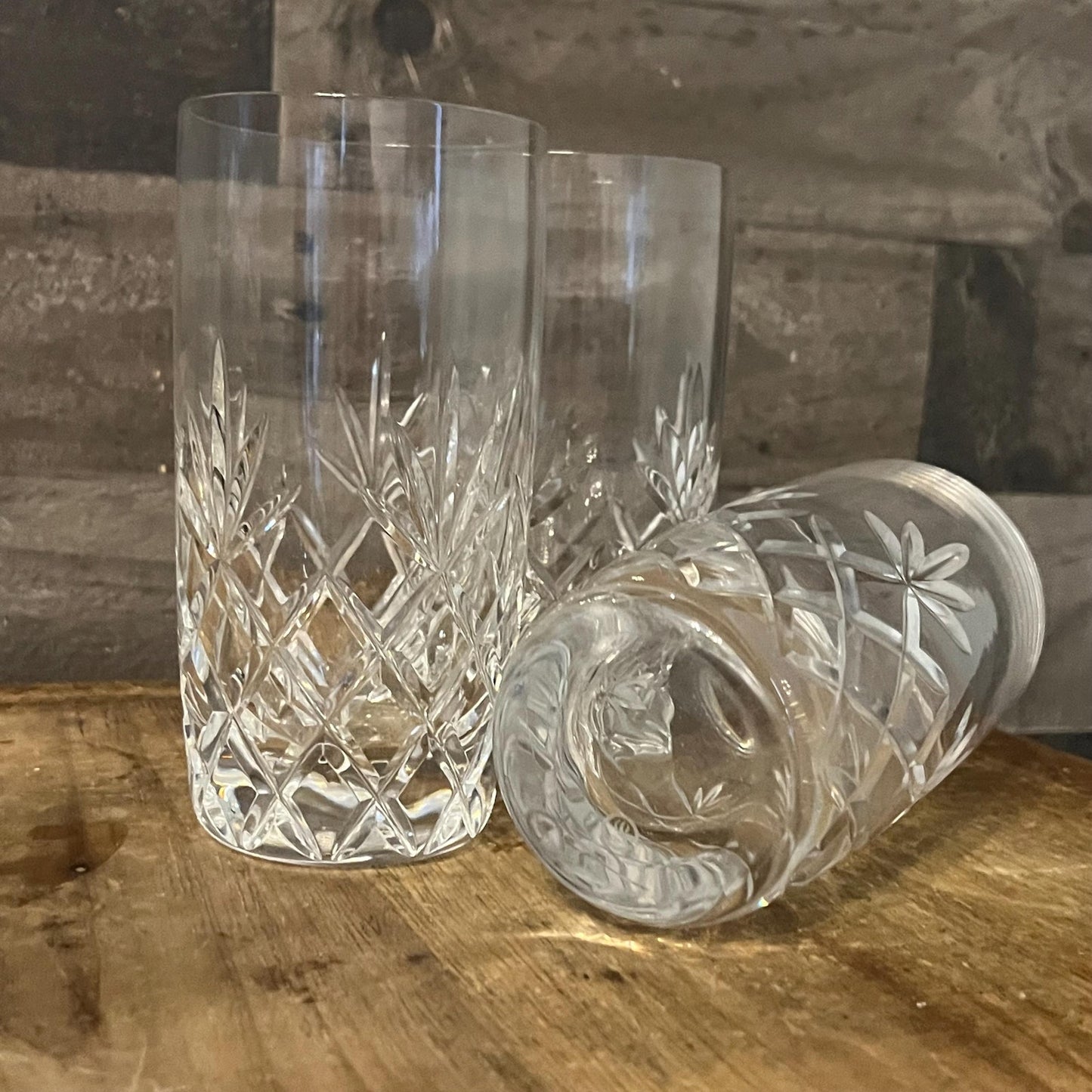 Lenox Charleston Highball Crystal Glasses - Set of 3