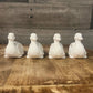 Porcelain duck napkin holders - set of 4