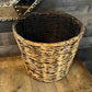 Vintage Woven Wicker Basket - Planter Basket - Laundry Basket - Blanket Basket - Shoe Basket - Towel Basket