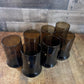 Libbey Glass Company Brown Tawny Impromptu Flat Tumbler Glasses - Set of 7