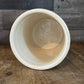 Vintage Creamy White Crock Jar Canister - Made in Portugal